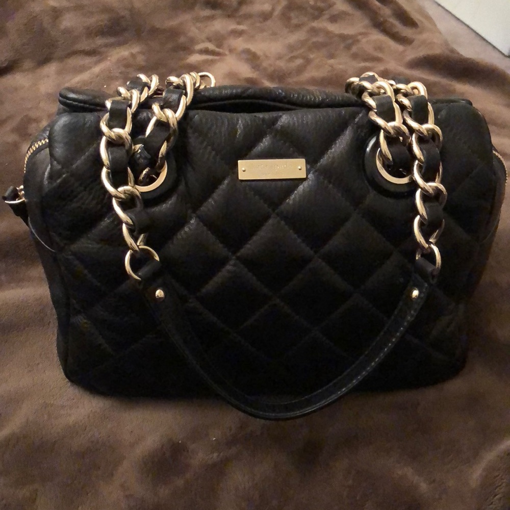 Unused Kate Spade Black Quilted Purse